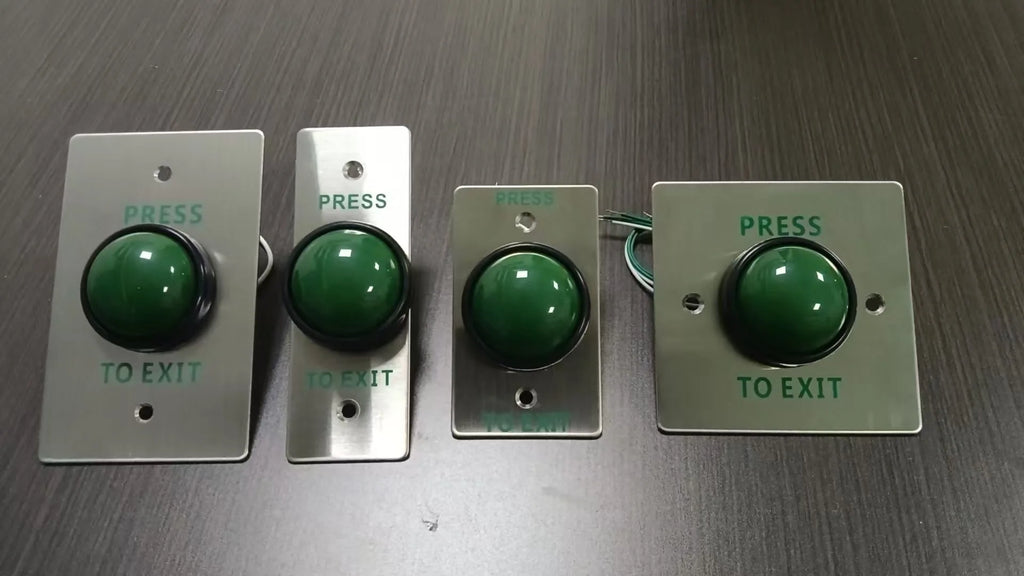 12V NO/NC/COM Stainless Steel Outdoor Waterproof IP67 Door Lock Release Open Push to Mushroom Exit Button Switch