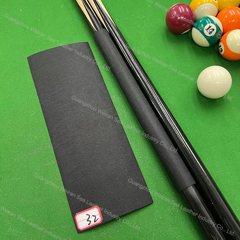 Genuine Cow Skin Pool Billiards Cue Grips Non-Slip Protective Sleeve Wrap with Different Print Pattern Genuine Leather Club Wrap