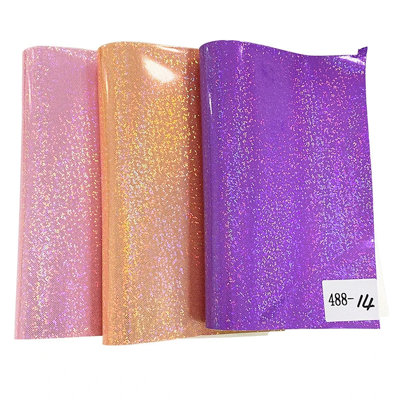 PU Synthetic Leather Babysbreath Film Smooth Pu Leather  in Roll  for Making Bags and Shoes