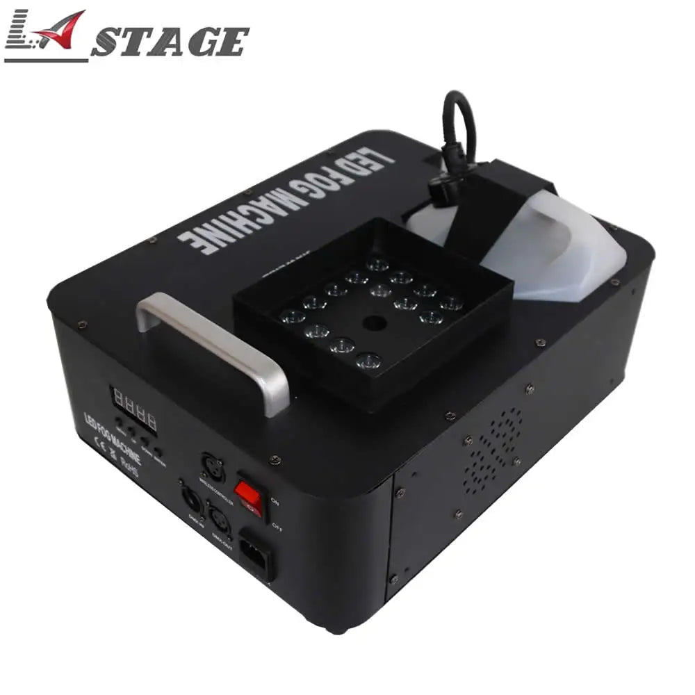 Professional 1500W LED Fog Machine DMX RGB Color for DJ Disco Party Spray Fogger Lighting System 24x3W LED