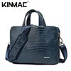 Luxury Crocodile Embossed Business Laptop Bag for 13-15.6 Inch, Executive Leather Briefcase - Top Laptops and Accessories