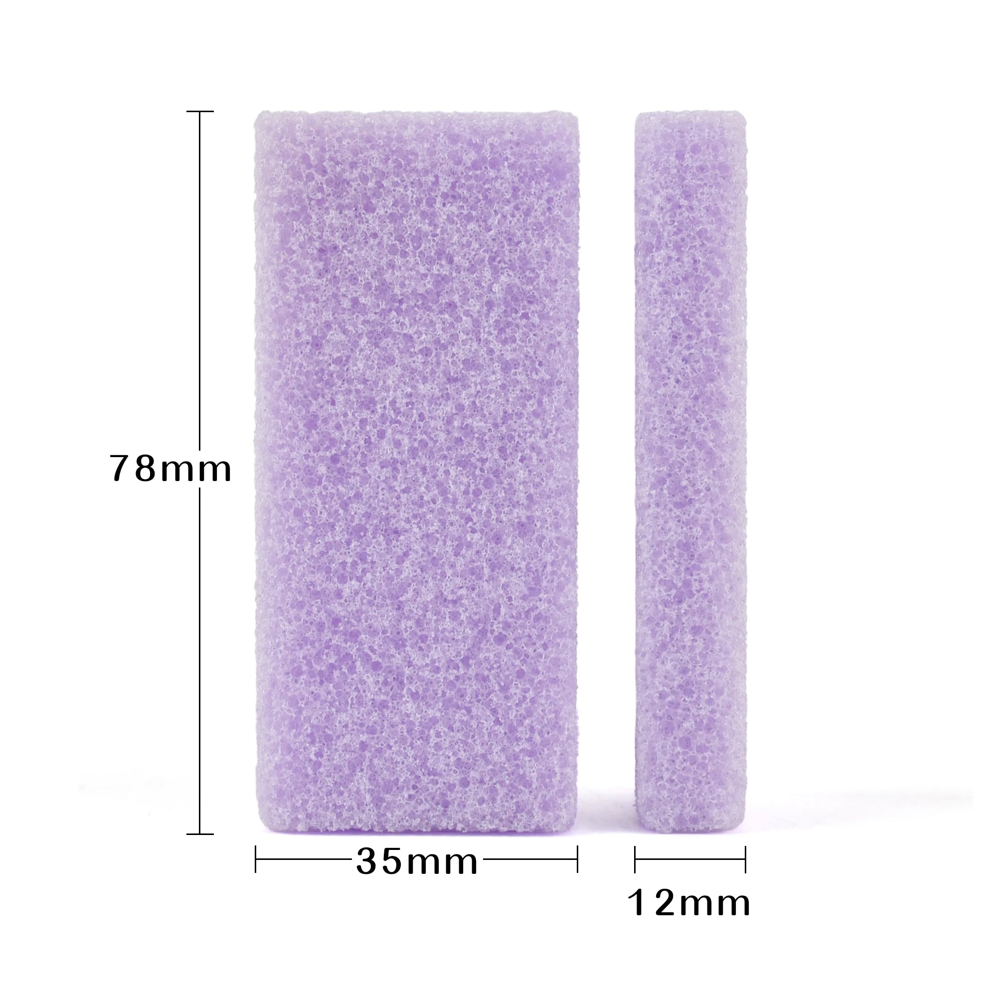 USA Free Shipping 1600Pcs/Carton Foot Care Pedicure Tools Foot File Small Light Purple Disposable Pumice Stone Mini Pumice Pad