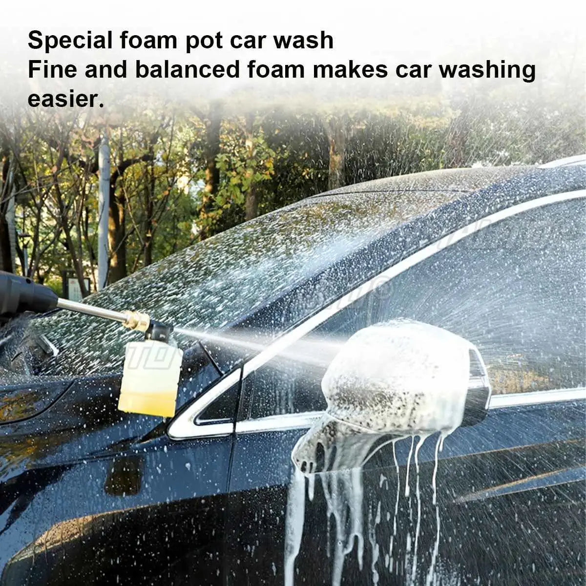 2000mAh Cordless High Pressure Washer Spray Water Gun Car Wash Pressure Water Nozzle Cleaning Machine for Makit 18V Battery