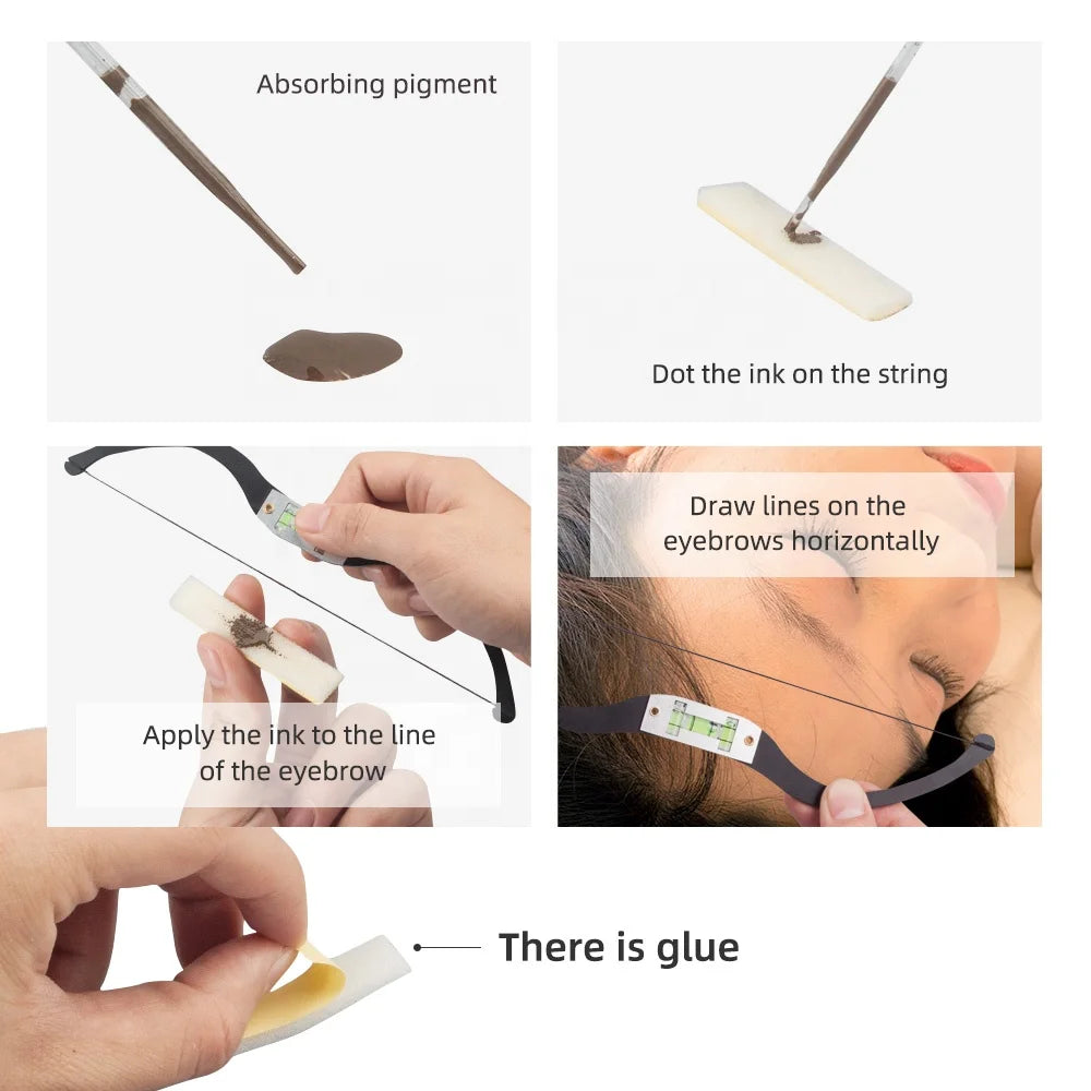 Horizontal Eyebrow Ruler Positioning Semi-Permanent  Shape Design Measurement Symmetrical Eyebrow Shape Drawing Eyebrow  Tool