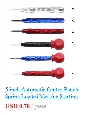 5 inch Automatic Center Punch Spring Loaded Marking Starting Holes Tool Wood Press Dent Marker Woodwork Tool Hole Drill Bits New