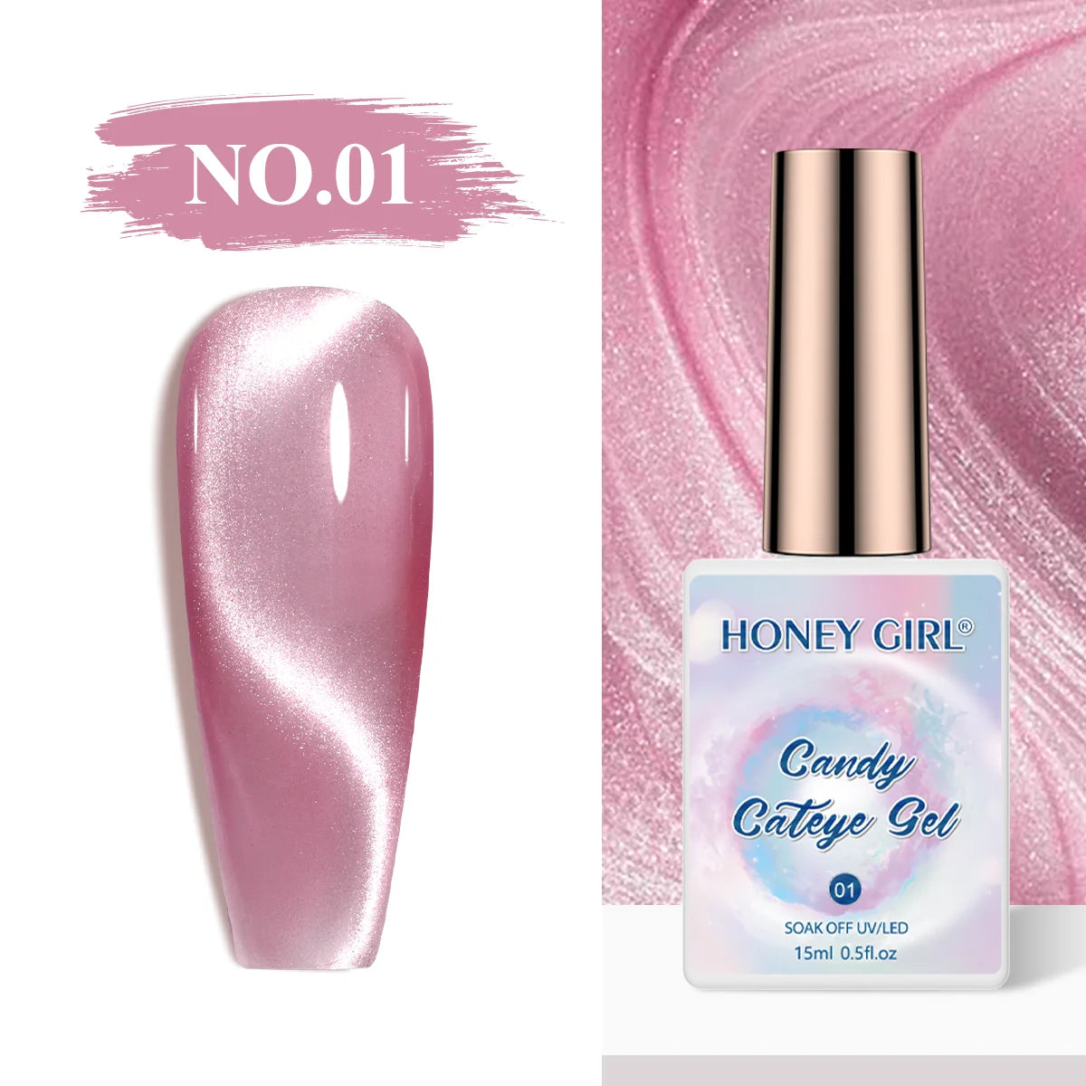 HONEY GIRL Moon Light Magnetic CatEye 24 Colors Jelly Gel Polish Set Wholesale 9d Crystal Uv Gel Nail Polish Cat Eye Gel Polish
