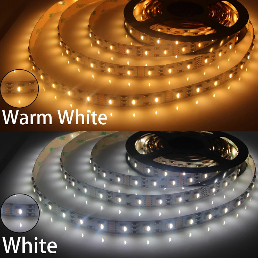 5in1 RGB CCT Led Strip Light 5m 10m 050 SMD 5 in 1 RGBW RGB+CCT CW+RGB+WW Super Bright Flexible LED Tape Lights 6pin 24V