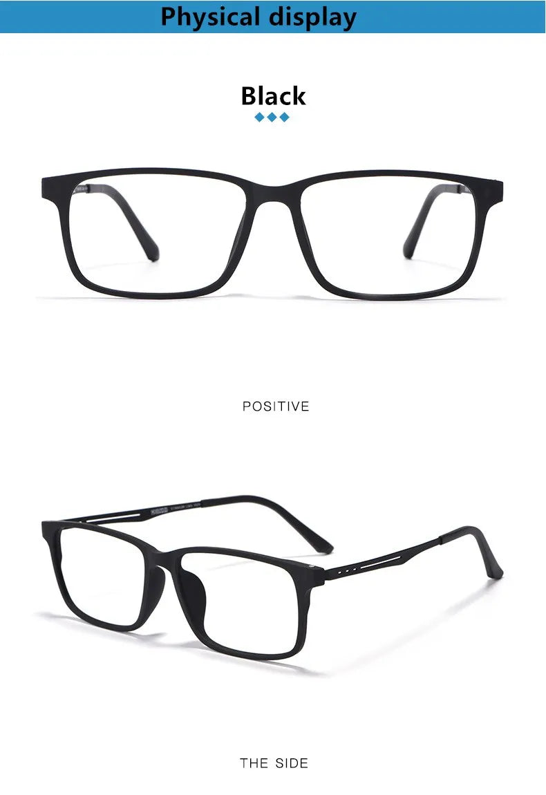 Gmei Optical Pure Titanium Glasses Frame For Myopia Glasses Men Light And Comfortable Full Rim Large Size Spectacles Frames 8838