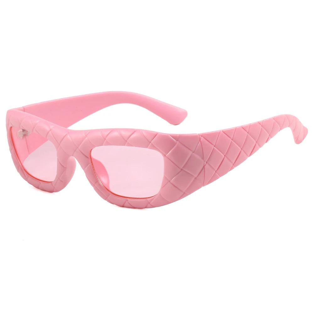 Superhot Eyewear 20524 Fashion 2024 Retro Y2K Rectangle UV400 Outdoor Vacation Shades Sunglasses