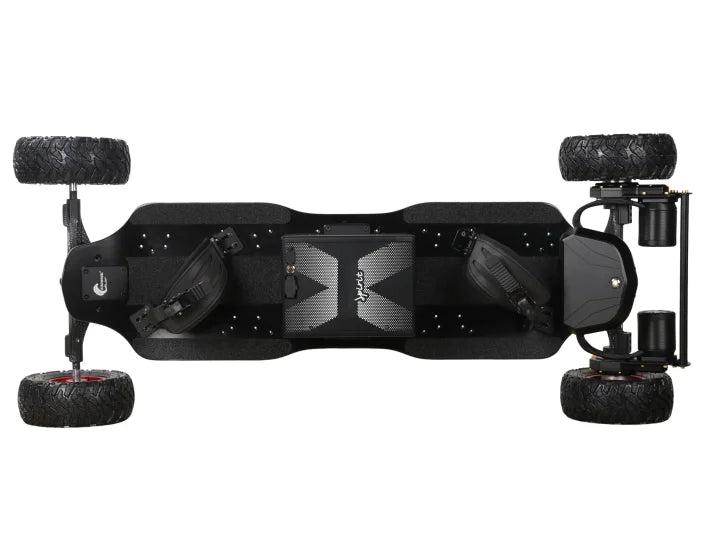 JIESEN Maple Custom-Size Off-Road 4-Wheel Skateboard with Anti-Slip Deck 130kg Load Capacity for Sand  &Beach Land boarding