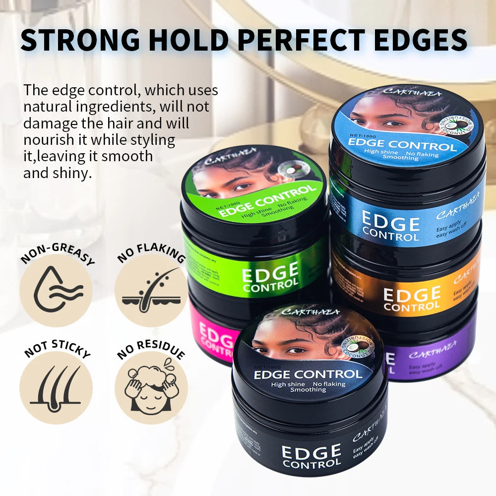 Custom Logo 100 g Perfume Private Label 72 Hour Strong Hold Edge Control for 4c Black Hair