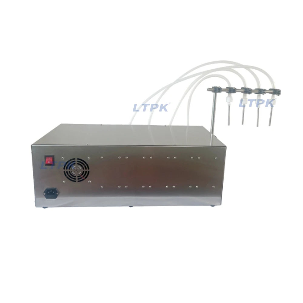 LT-G25D-C Semi Automatic Four Heads Digital Perfume Olive Oil Attar Juice Cans Pump Filling Machine
