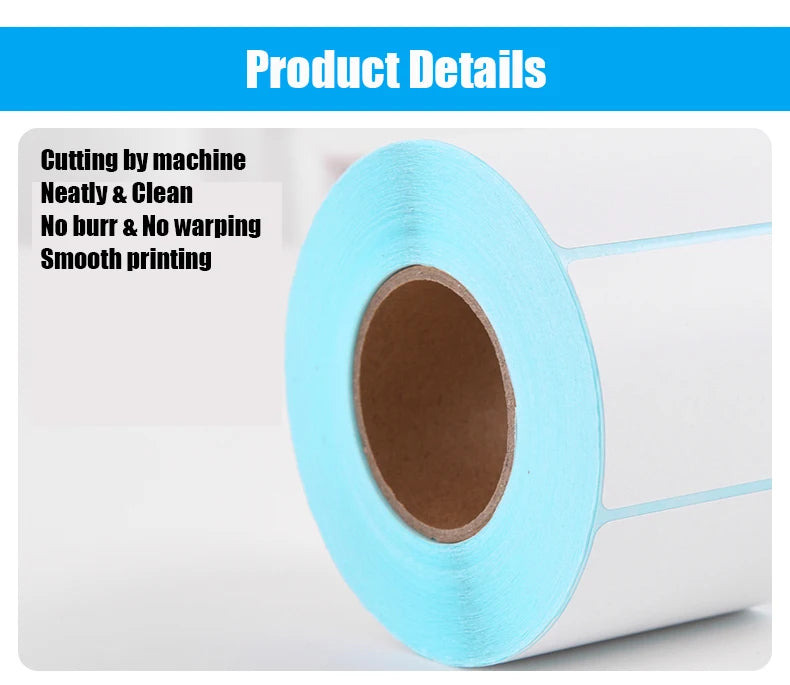 Waterproof Thermal Sticker Self-adhesive Label Barcode Paper Width 80 MM 90 MM Supermarket Price Blank Printing Paper