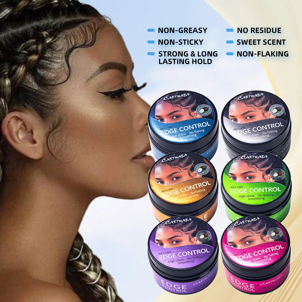 Custom Logo 100 g Perfume Private Label 72 Hour Strong Hold Edge Control for 4c Black Hair