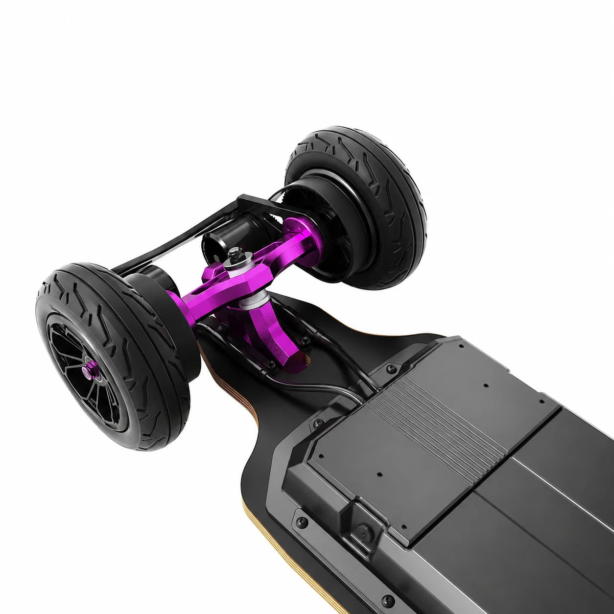 Dual for 4500W Hub Motor All-Terrain Electric Longboard Wood Deck 160x55mm Pneumatic Tire CNC RKP Truck 648/864Wh Battery Max