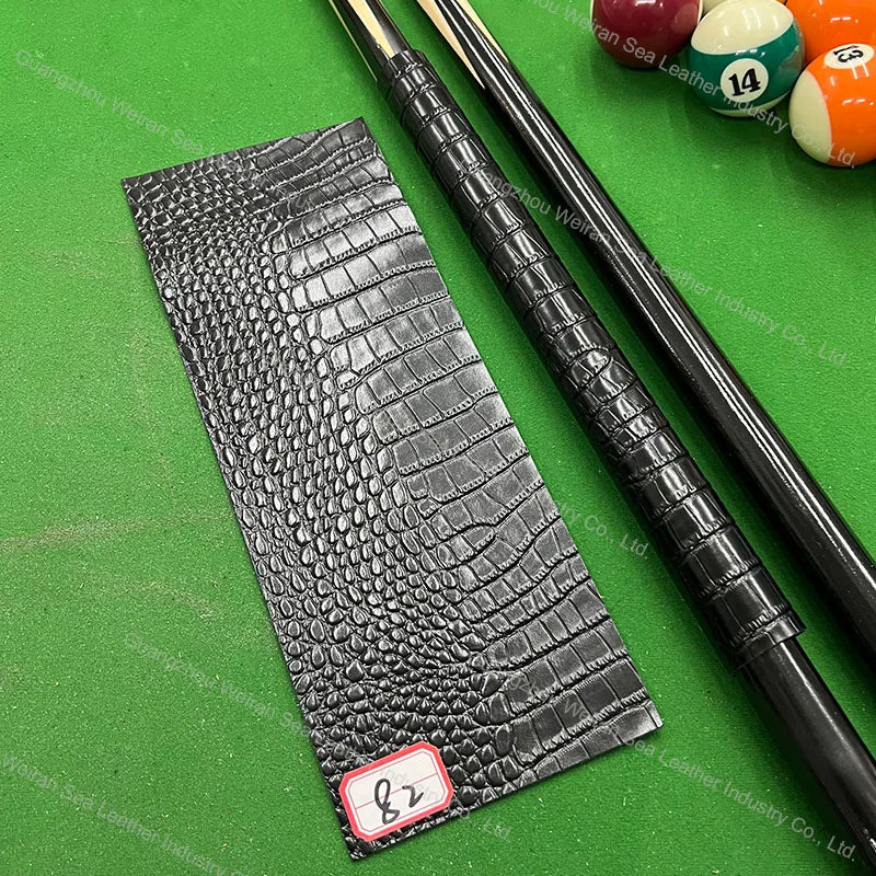 Genuine Cow Skin Pool Billiards Cue Grips Non-Slip Protective Sleeve Wrap with Different Print Pattern Genuine Leather Club Wrap