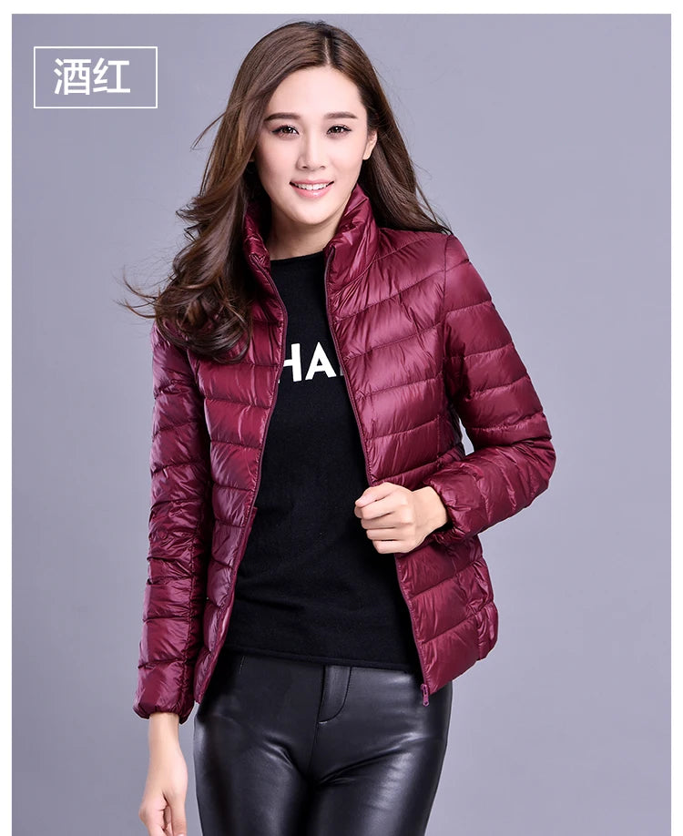 Spring Autumn Women Jackets 2024 Winter Female White duck down Jacket Fashion Ultralight Women Parka Packable Casual Puffer Coat