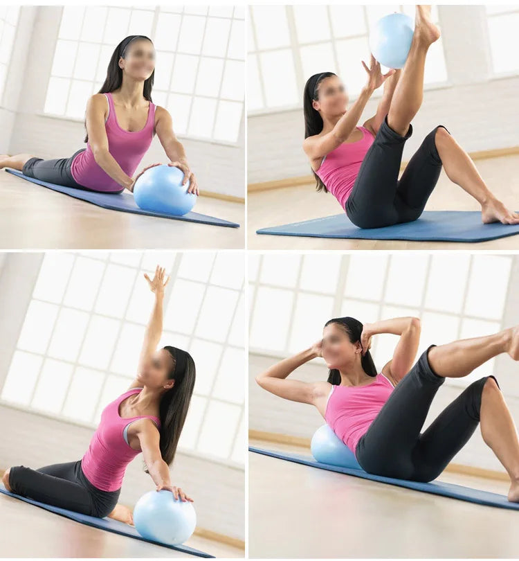 Eco-Friendly 25cm PVC Yoga Ball for Workout Exercise Pilates Balance Fitness Training