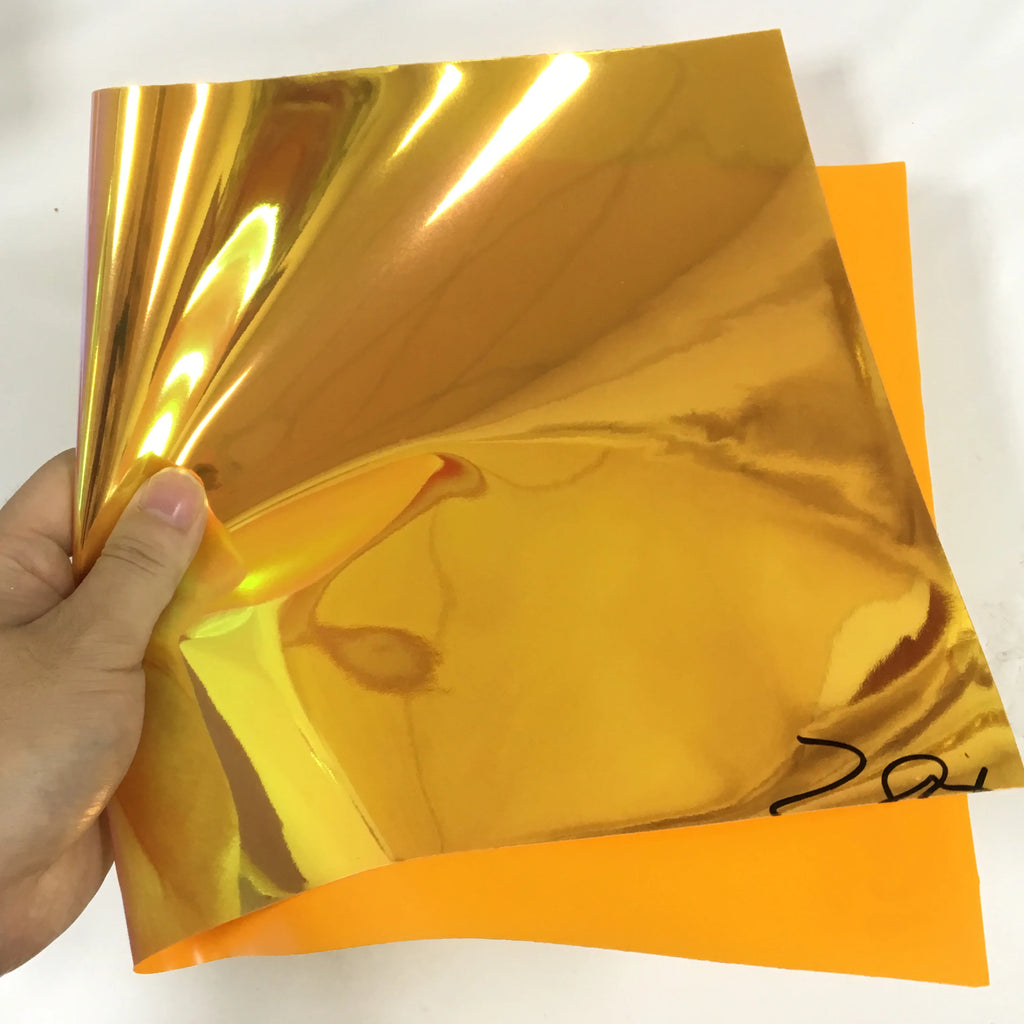 Non-Transparent PVC Holographic SOLID Color Changing Plastic Opaque Film for Handbag/Craft Making