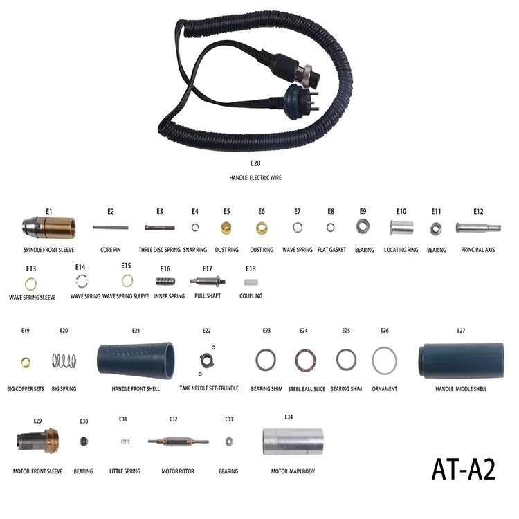 2025 SS A2 5um High Concentricity Jewelry Making Contra Angle Handpiece Repair Tools Equipment