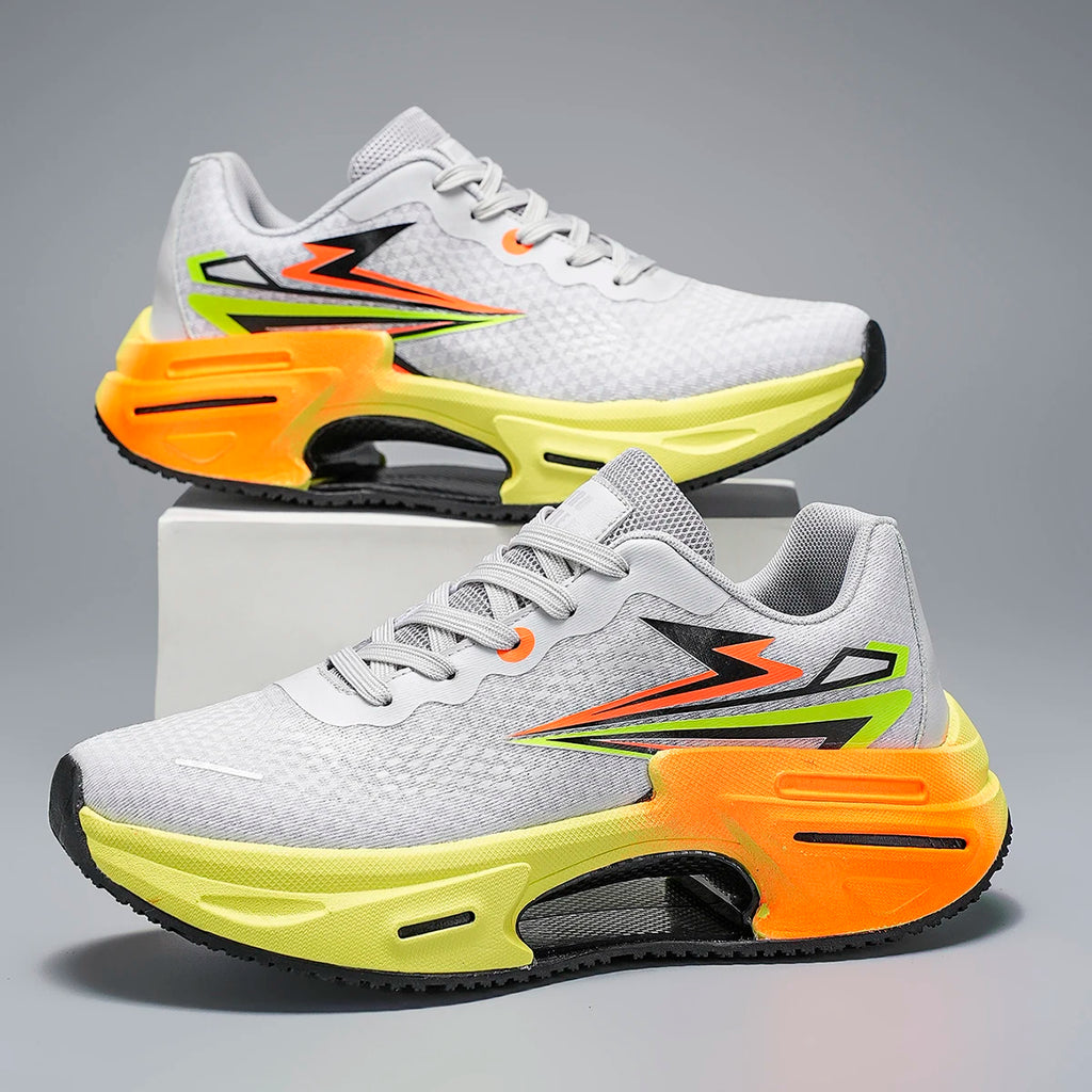 US 13 14 EUR 47 48 Lightweight Mesh Running Shoes with Cushioned EVA Midsole and TPU Heel Stabilizer for Gym Training Everyday
