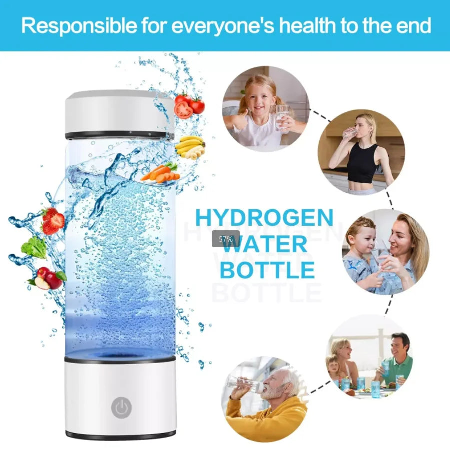 Best Selling Products 420ml USB Portable Hydrogen Water Generator Alkaline Maker Water Ionizer Bottle