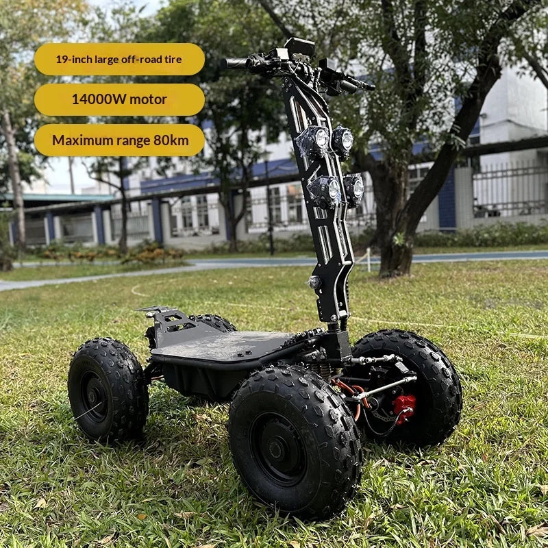 Four Wheel Drive Road ATV Beach Car Electric Scooter Off-Road Large High Power All Terrain Vehicle Foldable 500kg Load Capacity