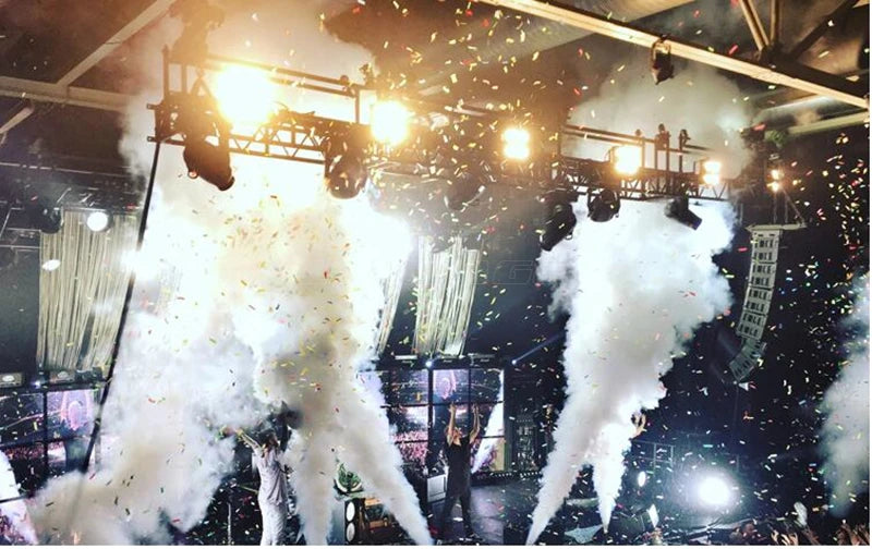 Professional 1500W LED Fog Machine DMX RGB Color for DJ Disco Party Spray Fogger Lighting System 24x3W LED