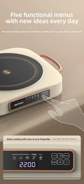 Zemkon Small Household Mini Electric Ceramic Stove Single Burner Induction Cooker with Hotpot Feature Manufactured