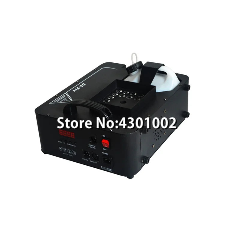 High Power DJ Stage Smoke Machine 24x9W RGB 3in1 Led 1500W Fog Machine DMX Remote Vertical Fogger for Disco Music Party Wedding