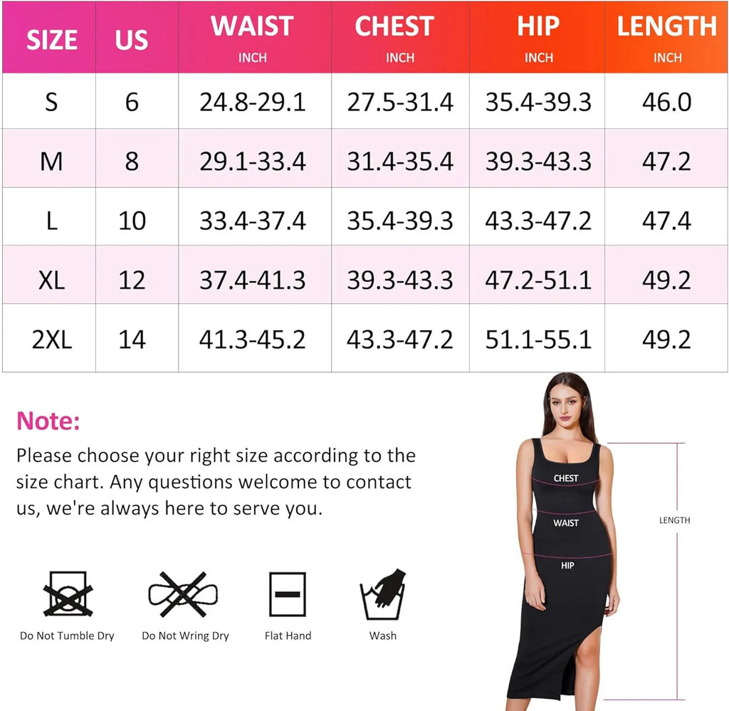 Wholesale shapewear dresses 2 in 1 Tummy Control built in shapewear maxi dress With shapewear dress for Women