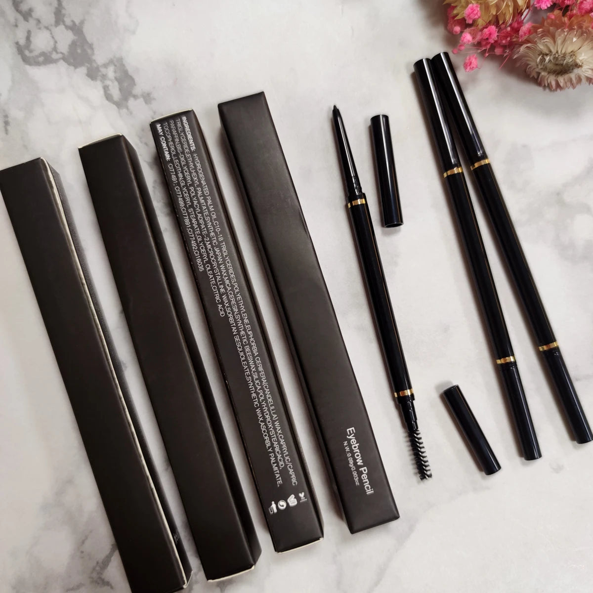 Eye Brow Makeup Custom Your Own logo Vegan Eyebrow Pen Waterproof Long Lasting Wholesale Eyebrow Pencil