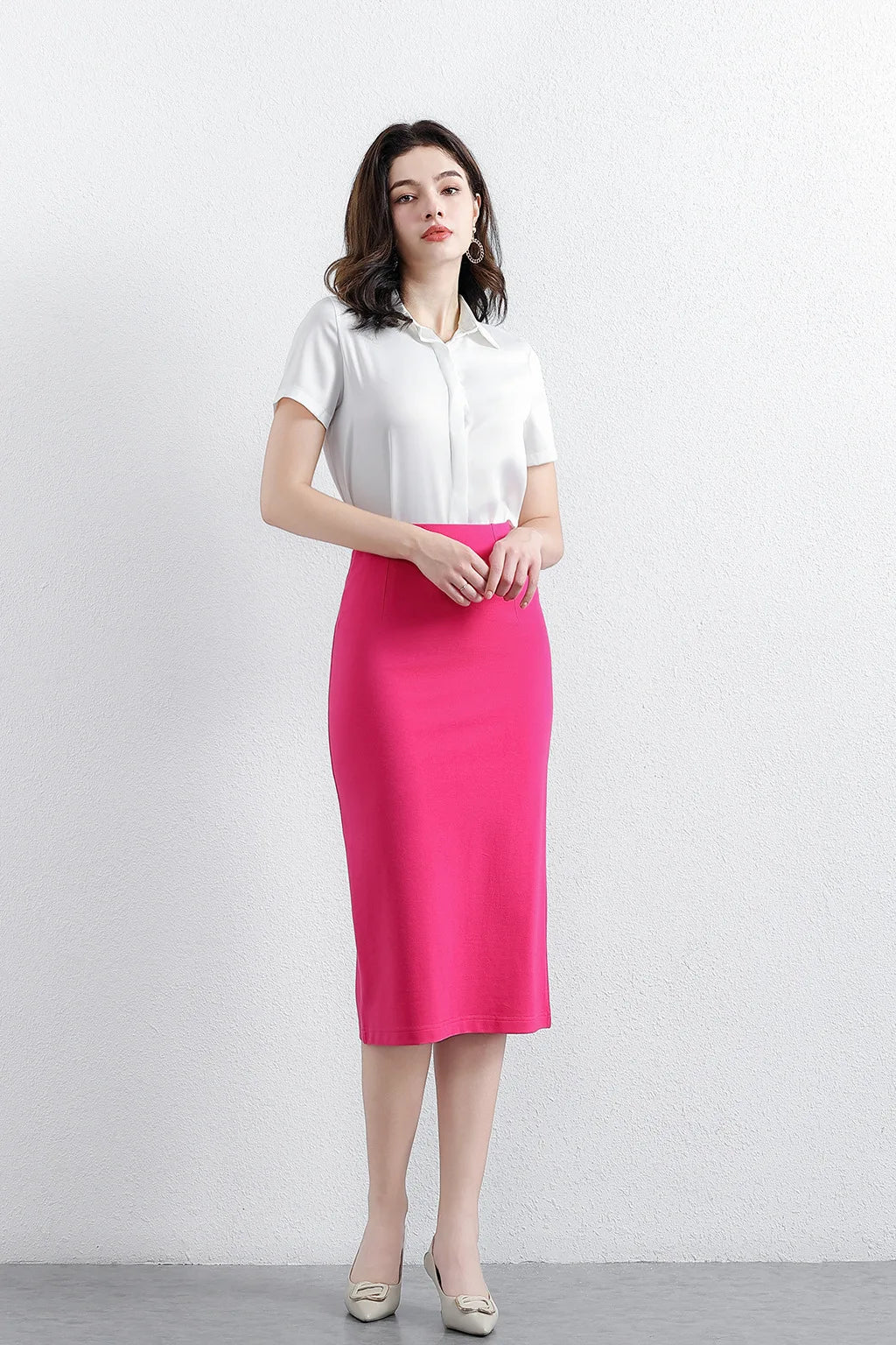 Women Fashion Professional Skirt Dress High-end Pencil Straight Office Lady Elegant Slim-fit Business Hip Midi Casual Skirt