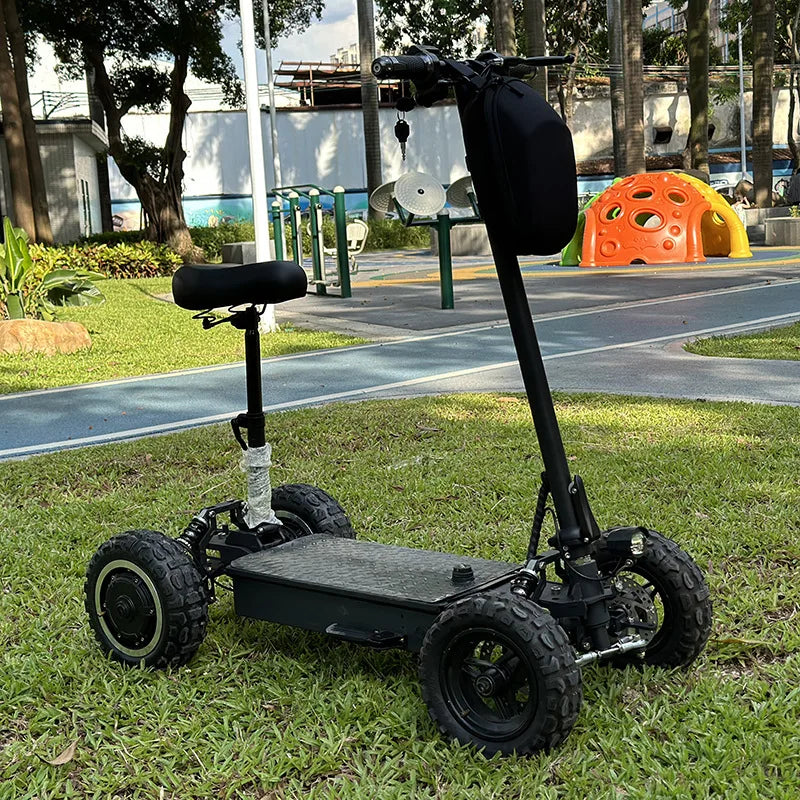 Adult 4-Wheel Electric Scooter Scooter Eléctrico Para Adultos with 110KM Max Range for Global Golf and Daily Mobility Use