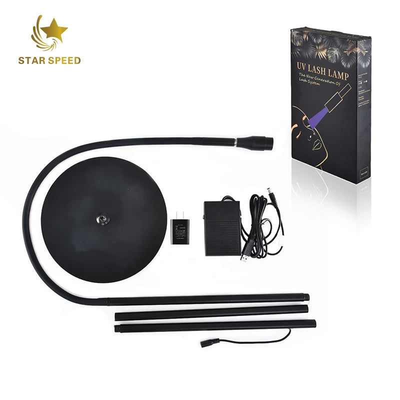 Star Speed 5w White/Black Custom Private Label Lash Extension Gel Polish Led Lash Uv Glue Lamp