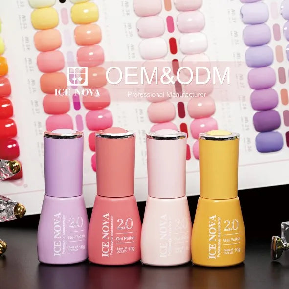 ICE NOVA Nails Gel Polish Set 8 Colours Professional Uv Gel Nail Kit 10ml Long Lasting Box for Hema/TPO Free Nail Supplies Salon