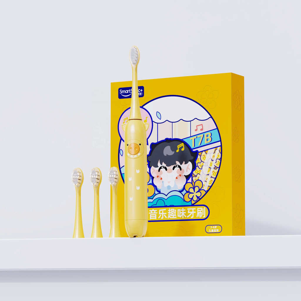 New Style Kids Music Sonic Electric Toothbrush for Children IPX8 3 Brushing Modes Timer Remember