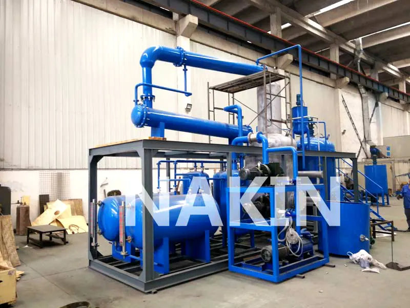 Waste Engine Oil Recycling Vacuum Distillation Machine Converts Black Oil Reusable Base Oil Diesel High Purity Easy Operation