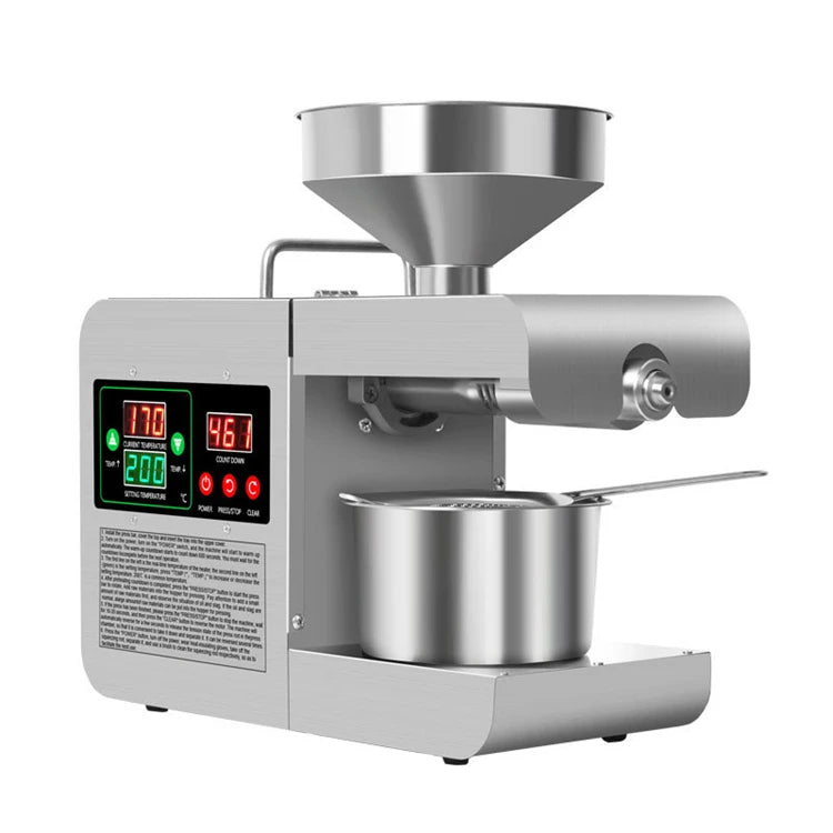 Small Business Kitchen Cold and Hot Press Mini Oil Press Machine Coconut Olive Peanut Sunflower Seed Oil Extractor Price
