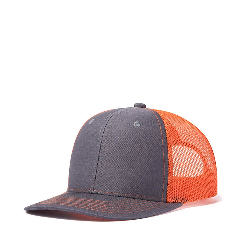 Hot Sale Blank 6 Panel Embroidery Custom Cotton Trucker Cap 112 Richardson Men Snapshot Cap Mesh Trucker Cap
