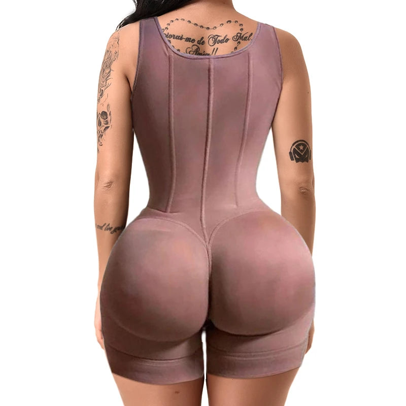 XSshape Custom Medium Control Bodysuit Colombian Fajas Girdle Corrective Shapewear Breathable Full Body Butt Lifter BBL Shaper
