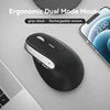 BOW Optical Dual-mode Mini Computer Silent Mice Vertical Mouse Rechargeable Wireless Gaming Mouse for Laptop
