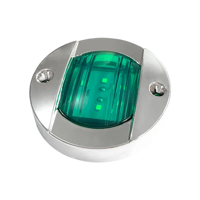 1Pcs DC12V/24V Marine Boat Transom LED Stern Light Round Cold White LED Tail Lamp Yacht Accessory Blue/White/Yellow/Green/Red