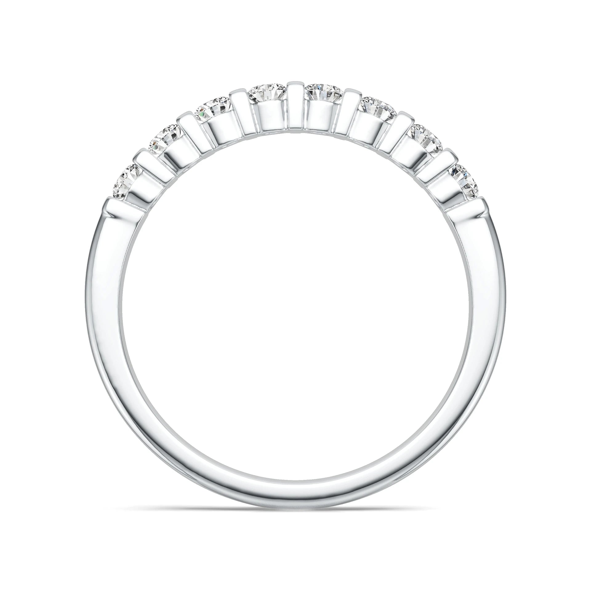 Round Cut 2.5MM VVS1 GRA Moissanite Casual Rings Ladies 925 Sterling Silver Sparkly Couples Fine Jewelry Love Women Wedding Ring