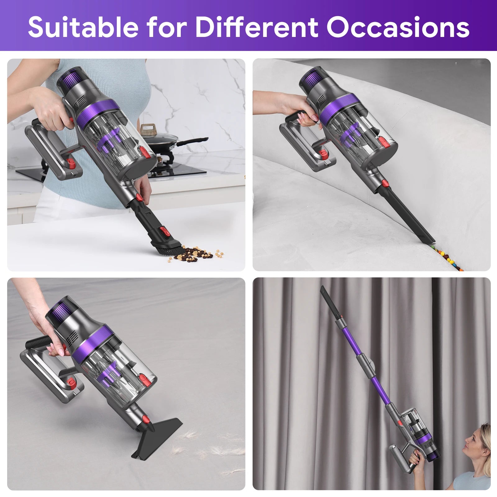 Ready to Ship Auto Wireless S702 Double Cup Vacuum Cleaner Electric Power Source for Floor Carpet Household Area Rugs Car Vacuum