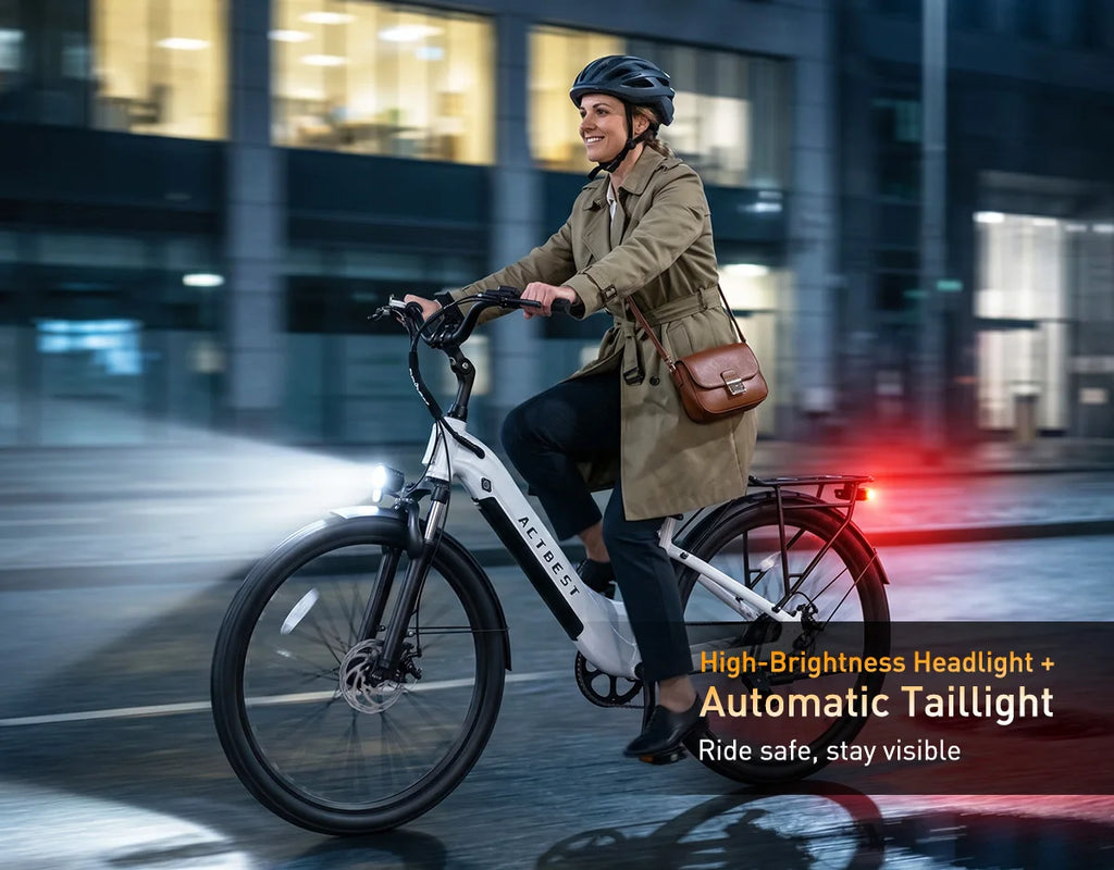 ACTBEST Core 2.0 27.5 US Warehouse Free Shipping Torque Sensor 48V 1200W Peak 28MPH Step-Thru Electric Bike