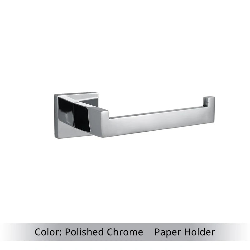 Bathroom Accessories Set Hardware Decor Toilet Roll Paper Holder Hanger Hook Towel Bar Brushed Gold Wall Stainless Steel Shelf
