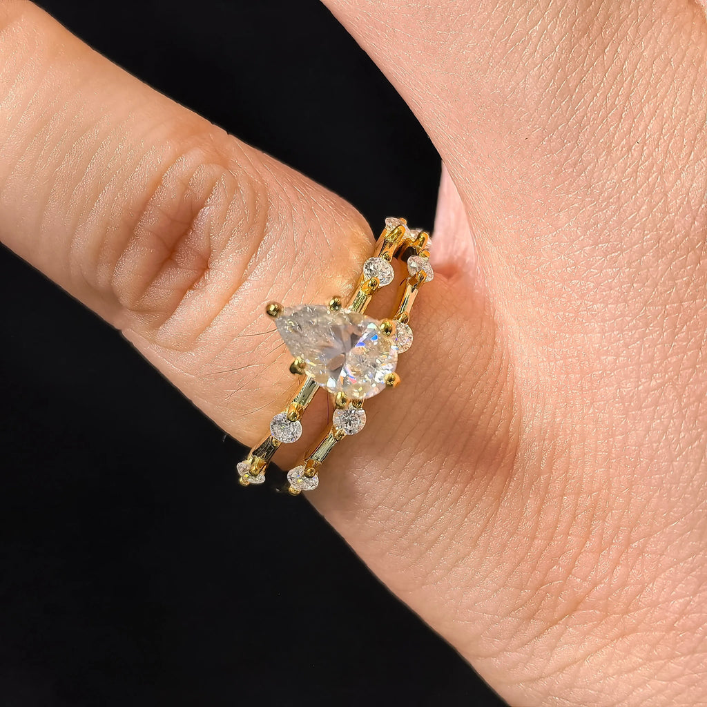 Wholesale S925 Sterling Silver Moissanite Rings VVS D Color Moissanite Jewelry GRA Certified Moissanite Ring
