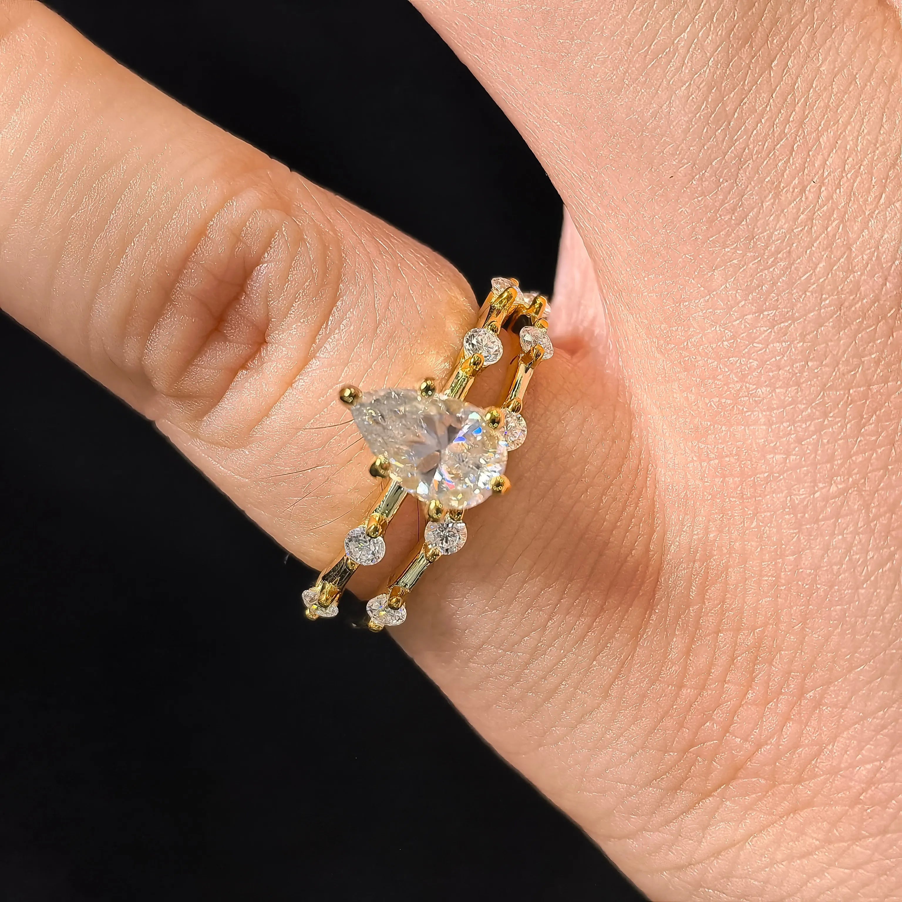 Wholesale S925 Sterling Silver Moissanite Rings VVS D Color Moissanite Jewelry GRA Certified Moissanite Ring