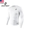Men's Long Sleeve Winter Compression Top Quick-Drying Fleece-Lined High Elasticity for Basketball Fitness Sports Training